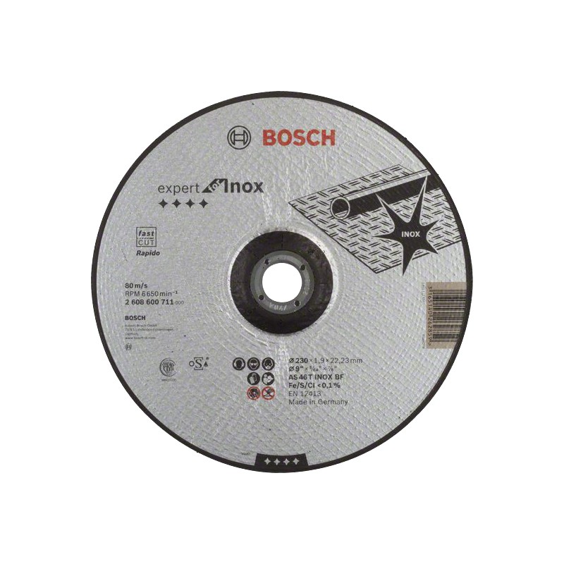 Kotúč korundový Bosch Expert for Inox 230×22