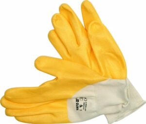 Pracovné rukavice pogumované veľ.10 PE/nitrylit