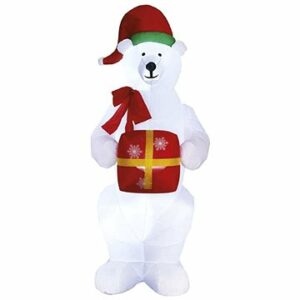 EMOS LED lední medvěd s vánočním dárkem