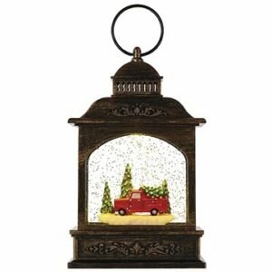 EMOS LED dekorácia – vianočný lampáš s autíčkom